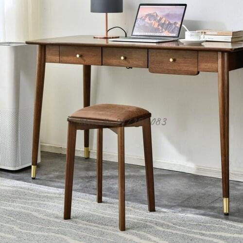 Jiayi solid wood stool household simple wooden stool stackable square stool multifunctional makeup chair living room soft bag di