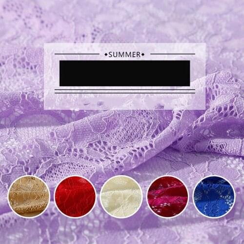 Stretch Lace Fabric Soft Comfortable Skin-friendly Elastic Clothing Curtain Mesh Gauze Bottoming Shirt Dress Gauze Curtain