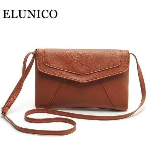 Женские кожаные клатчи Elunico China At AliExpress
