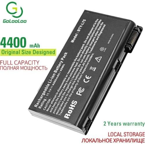 Golooloo 6 Cells New laptop battery For MSI L74 L75 CX620 A6205 CX500 CR630 CX623 CR610 CR700 A5000 A6000 CX500 BTY-L74 BTY-L75