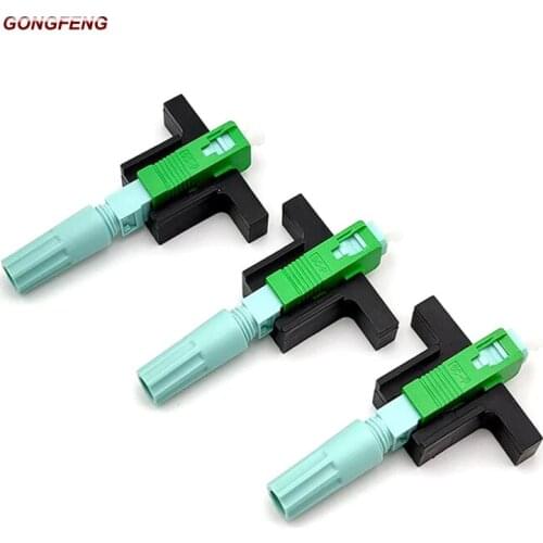 100PCS NEW Hot Sell Optic Fiber Fast Connector SC/PC/APC Single Mode Quick Connector With FTTH Cold Tool Connector Free Shipping
