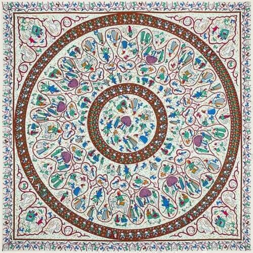 Hot! beautiful scarf 130*130cm Women New Fashion Visual feast pattern high quality Fashion shawl