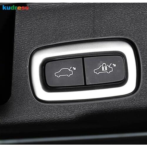 For Volvo XC60 XC 60 2018 2019 SUV ABS Interior Accessories Rear Trunk Door Control Button Cover Trim Auto Parts