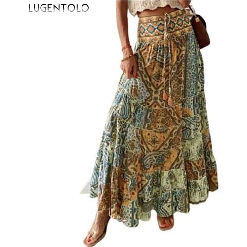 Lugentolo High Waist Skirts For Women