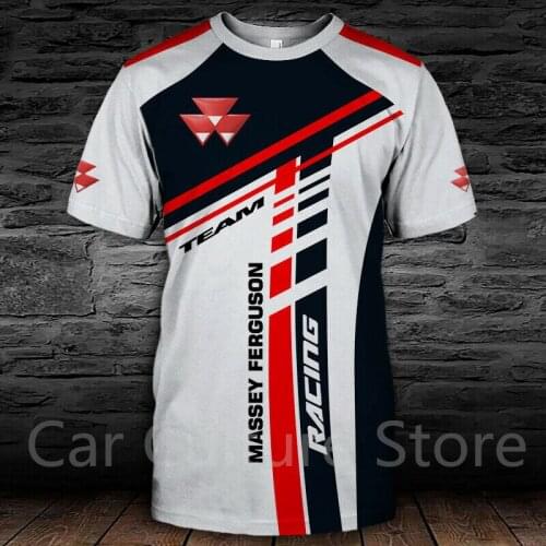 Massey Ferguson Mens T-shirt Summer Anime Short Sleeve High Quality Oversize Quick-drying Sweatshirt Harajuku Top One Piece