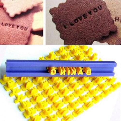 New Creative Biscuits Baking Printing Alphabet Mold Table Cookies Word Baking Mold Cake Curling Embossing Cooking Baking Mold