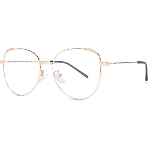 Metal Frame Clear Lens Round Glasses Frame Optical Men Women Reading Computer Eyeglasses Vintage Glasses Optical Frame 18016DF
