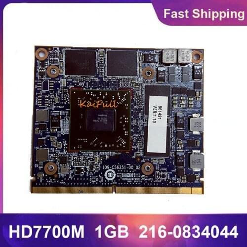 Original HD7700 HD7700M GDDR5 1GB 216-0834044 Video Graphics Card With X-Bracket For HP EliteBook 8570W 8770W 100% Test