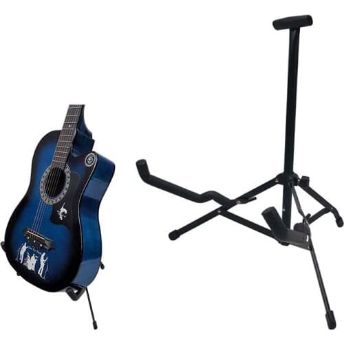 Adjustable Guitar Stand For Acoustic Portable Folding Single Stand Electric Guitar Bass Perfect Display for Bedroom Bar Shop