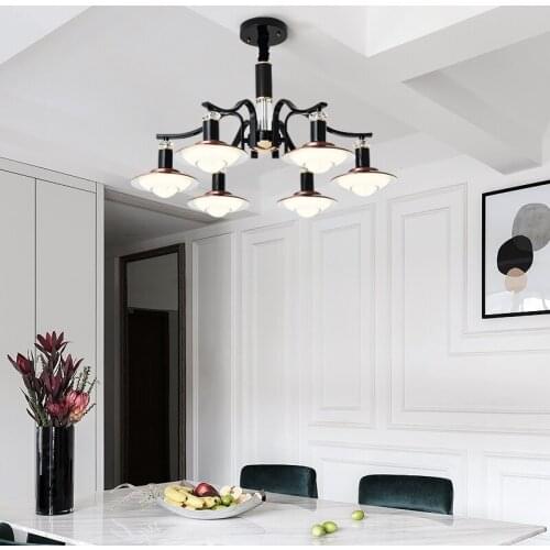 Modern Bar Primitive Metal led chandelier lamp Dining Room suspension iron lifting light Vintage Chandelier Lighting