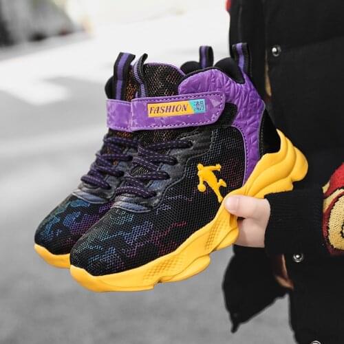 Sport Kids Sneakers Children Casual Shoes For Boys Sneakers Girls Shoes Breathable Mesh Running Footwear Trainers Hook&Loop 2021