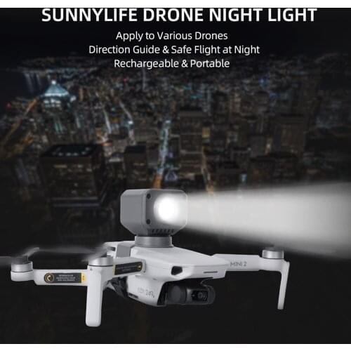 Sunnylife Night Flight Candlestick Mount Navigation Spot Light Spotlight Flash Lamp for Mavic Mini Mini 2 / Mavic 2 /Mavic Air 2