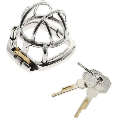 Super Small Male Chastity Device Stainless Steel Chastity Cage With With arc-shaped Cock Ring BDSM toys Bondage Fetish cock toys
