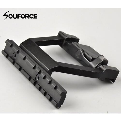 Heavy Duty Quick release 20mm Rail Tactical Side Rail Lock Scope Mount Base Compatible with AK 74U Rifle