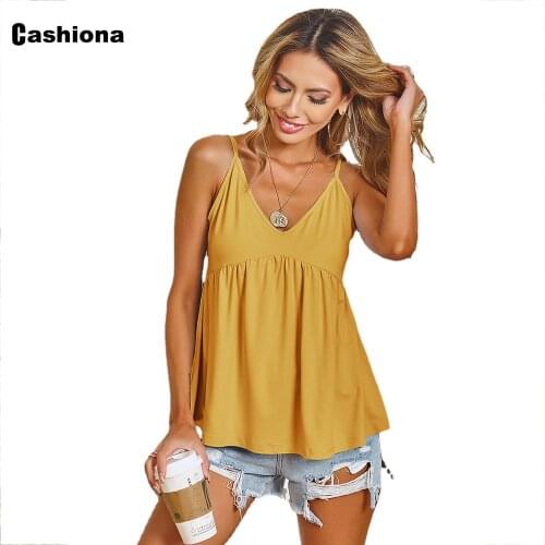 Womens Camis Top 2021 Summer New Sleeveless Casual Shirt Ladies Tshirt Solid Yellow Gray Loose Boho Flower Print Tank Top Femme