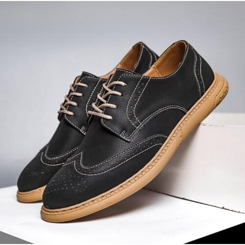 Genuine Leather Shoes For Mens Breathable Trendy Soft-Soled Casual Handmade Brand Moccasins Men Loafers