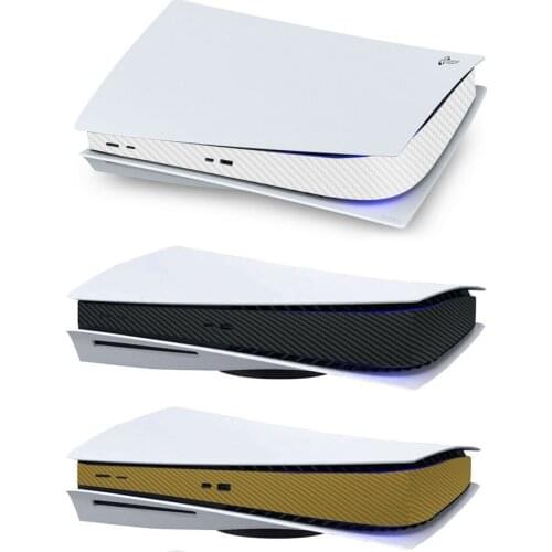 Matte Carbon Fiber Protective Skin Cover for Sony Playstation 5 PS5 CD Disk Driver Digital Game Console Host Decal Sticker Flim