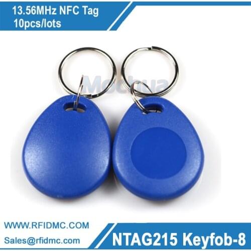 13.56MHz NFC key fob Ntag215 key fob NFC Tag NFC Forum type2 tag