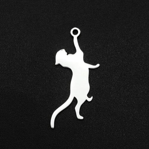 5pcs/lot 100% Stainless Steel 32x14mm Leopard DIY Charm Earring Finding Wholesale Earring Finding Finding Supplies Never Fade