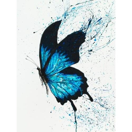 5D DIY diamond painting butterfly Cross stitch animal Diamond Mosaic Embroidery Full Round Resin home decoration painting