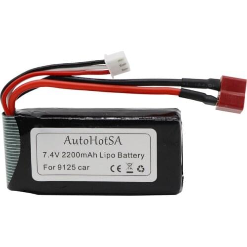 Lipo Battery For XINLEHONG 9125 Remote Control toys Car Spare Parts 7.4V 2200mah XLH 9125 battery accessories high capacity 7.4V