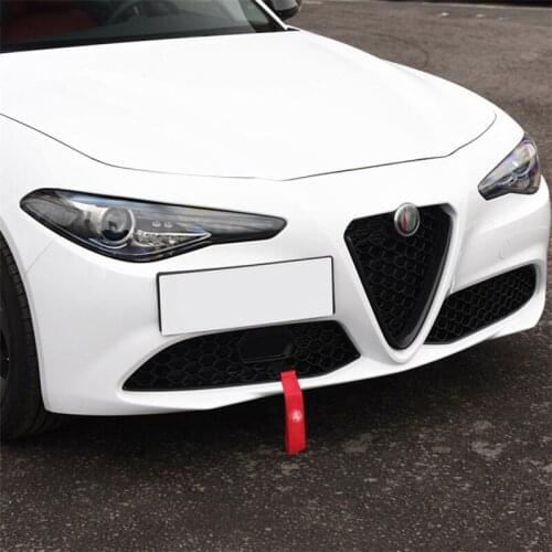 Car tow rope decoration Towing rope shape modification For Alfa Romeo Giulia Stelvio Car Exterior Accessories