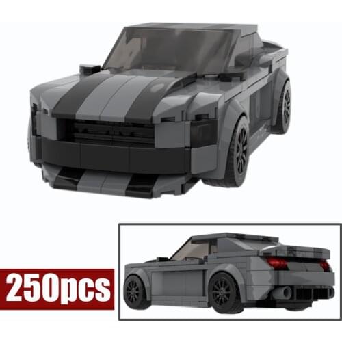 Buildmoc Pony GT 8stud Hypercar Super Racing Car Fit Lepinings MOC-56462 Model Building Blocks Bricks Toys Birthday Gifts Kids