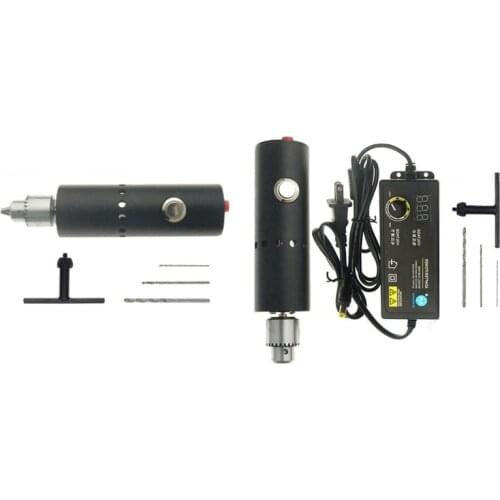 Electric Mini Drill 0.3-6.5mm 3V-24V Rotary Tool Kit Variable Speed with Self-Lock Switch, Cooling Holes Promotion