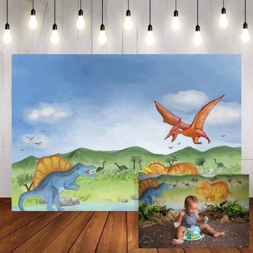 Mehofond Photography Background Dinosaur Jungle Forest Safari Baby Shower Boy Birthday Party Photocall Photo Studio Backdrop