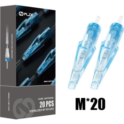 20 pcs/box WJX Cartridge Needles Sterilized Standard Magnum M Permanent Makeup Needles Tattoo Cartridge Needles Accessories