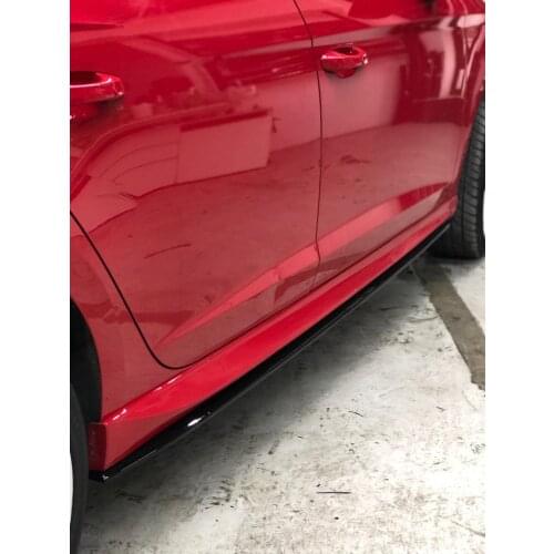 Seat Leon MK3 5F For Sill Six Lip Side Skirt Six Lip Side Bumper Lipi Body Kit Bright Black MK3 5F 2013 - 2020