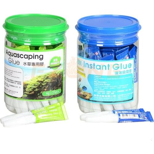 ISTA Aquarium Instant Coral Glue Moss Glue Rock Glue, can Used Under the Water