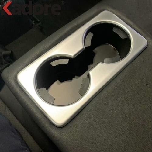 For Mazda CX30 CX-30 2020 2021 2022 Stainless Steel Rear Water Cup Holder Frame Cover Trim Sticker Car Interior Accessories