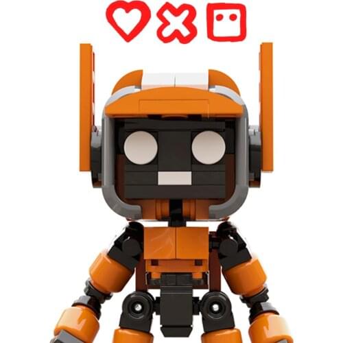 New DIY K-VRC Love-Death-Robot Model Building Block Bricks Toy Creativity Animation Smart Future Robot Cat Children Gfit