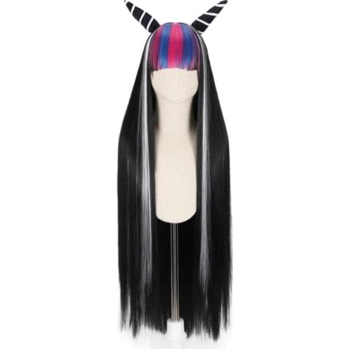Anime Dangan Ronpa Mioda Ibuki Long Wig Cosplay Costume Danganronpa Heat Resistant Synthetic Hair Women Cosplay Wigs
