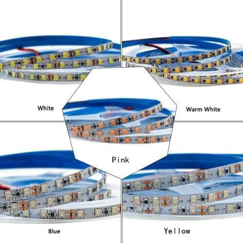 100m 2835 LED Strip Light 5mm width Yellow Blue Pink White Warm White 12v 5v 120 leds/m 60 leds/m LED Tape Non waterproof