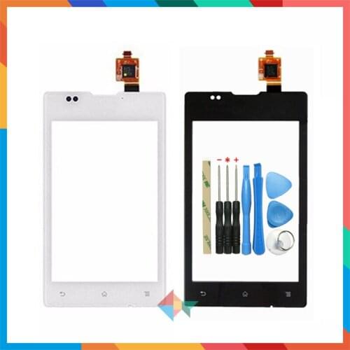 High Quality 4.0" For Sony Xperia E C1505 C1504 C1605 Falcon D200X Touch Screen Digitizer Front Glass Lens Sensor Panel