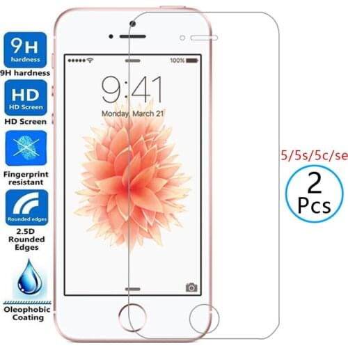 Protective tempered glass for iphone 5s 5c se 5 s e c screen protector on i phone s5 c5 es iphone5 iphone5s iphonese safety film