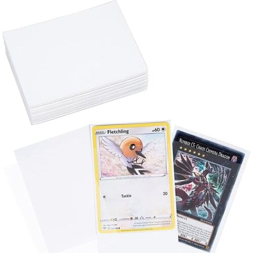 100pcs Card Protectors Waterproof Card Sleeves Standard Size Board Game Card Sleeves ID Credit Card Holder 90 x 65mm