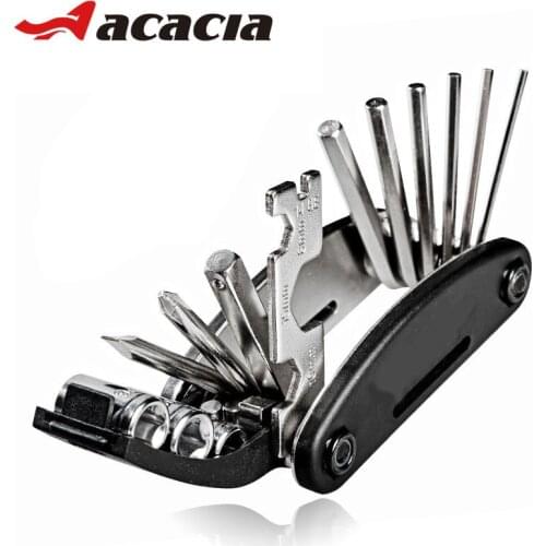 16 in 1 Bicycle Tools Mountain Bike Bicycle Multifunction Repair Tool Kit Hex Spoke Wrench Mountain Cycle Screwdriver Tools