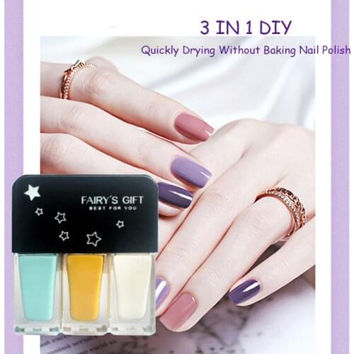 Ins Most Popular DIY Waterproof Baking Free Quickly Drying Varnishes Gel Manicure Set Nail Art Polish