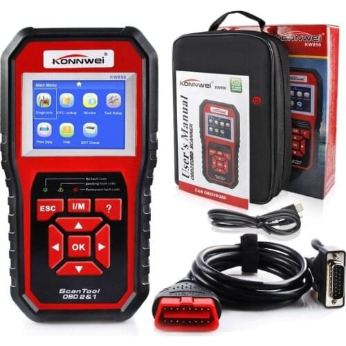 KONNWEI KW850 obd2 auto diagnostic scanner Full OBD 2 OBDII Code Reader Scanner Car diagnostics tool can one click I/M readiness