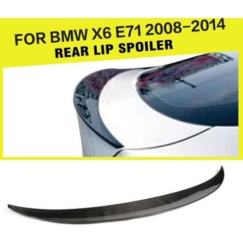 Car-Styling Carbon Auto Rear Spoiler Trunk Lip Wing for BMW E71 X6 2008-2013