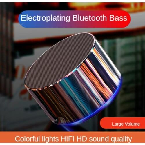 Wireless Bluetooth Mobile Phone Speaker Mini Portable Outdoor Small Steel Gun Home Audio Car Heavy Subwoofer Wechat Receive