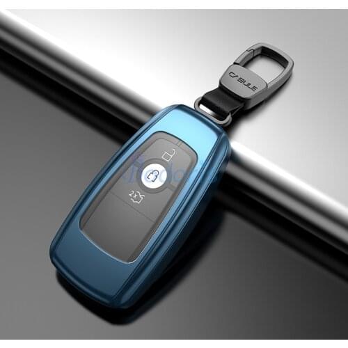 For Ford Explorer 2020 2021 Key Chains Aluminum Alloy Key Case Cover Hoder Protective Ring Shell Car-styling Accessories