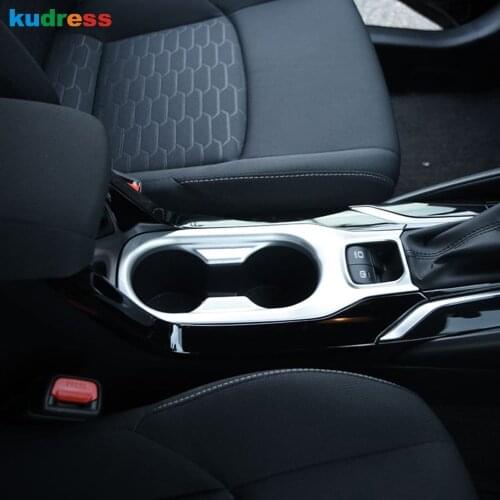 For Toyota Corolla 2019 2020 Hatchback Console Water Cup Holder Frame Cover Trim Sticker Car Interior Accessories