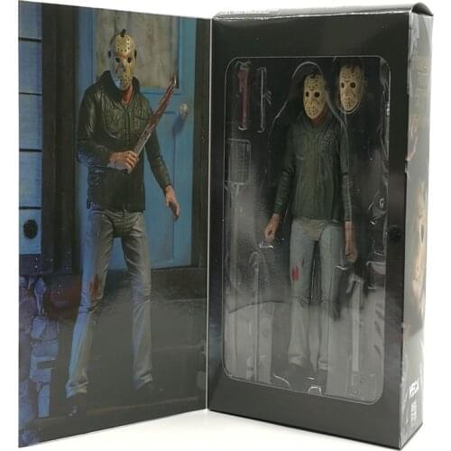 NECA Action Figure 18cm Model Black Friday Jason Figure Doll 3D Cover Toy Ghost Street Freddy For Birthday Gift