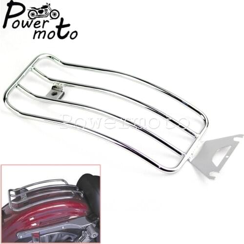 Motorcycle Chrome Luggage Rack Support Carrier Rear Passenger Seat For Harley Road Glide Road King FLHT FLHR FLHX FLT 1997-2015