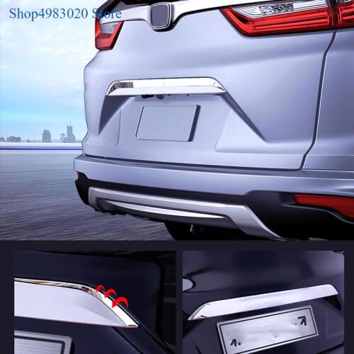 Or car accessories styling for honda cr-v crv 2017 2018 rear trunk streamer back door Tailgate trim cover strips 1pcs