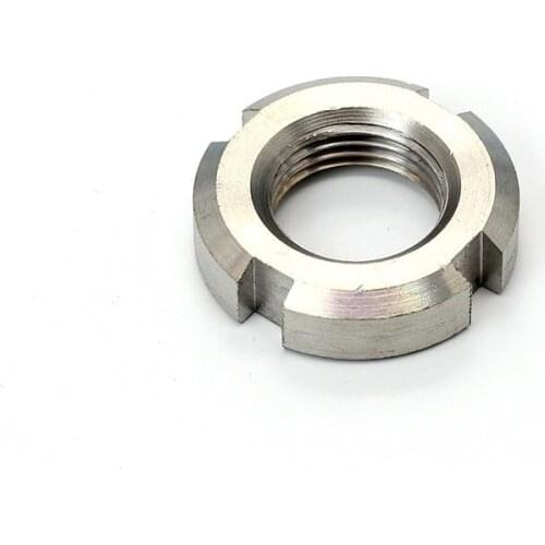 M10 M12 M14 M16 M18 M20 M22 M24 M25 M27- M40 Stainless Steel 304 Round Lock Slotted Nut Retaining Castle Nut